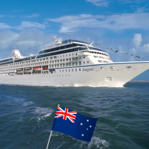 Cruzeiro na Austrália de Sydney a Benoa a bordo do navio Insignia com visitas à Austrália e à Indonésia por 16 dias