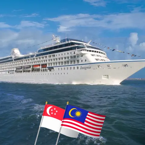 Crucero en Asia desde Singapur a Dubái a bordo del barco Insignia con visitas a Singapur, Malasia, Tailandia, Sri Lanka, India, Omán y Emiratos Árabes Unidos durante 21 días