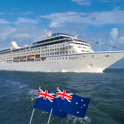 Cruzeiro na Nova Zelândia de Auckland a Sydney a bordo do navio Insignia com visitas à Nova Zelândia e Austrália por 11 dias