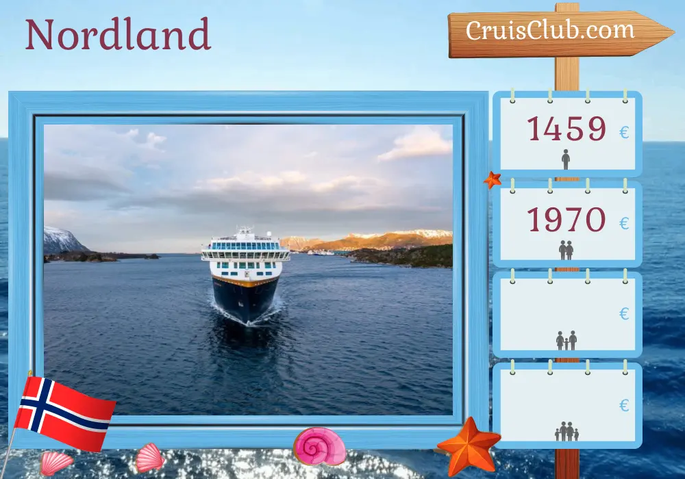 Crucero por el Norte desde Bergen a Kirkenes a bordo del barco Havila Pollux con visitas a Noruega durante 7 días