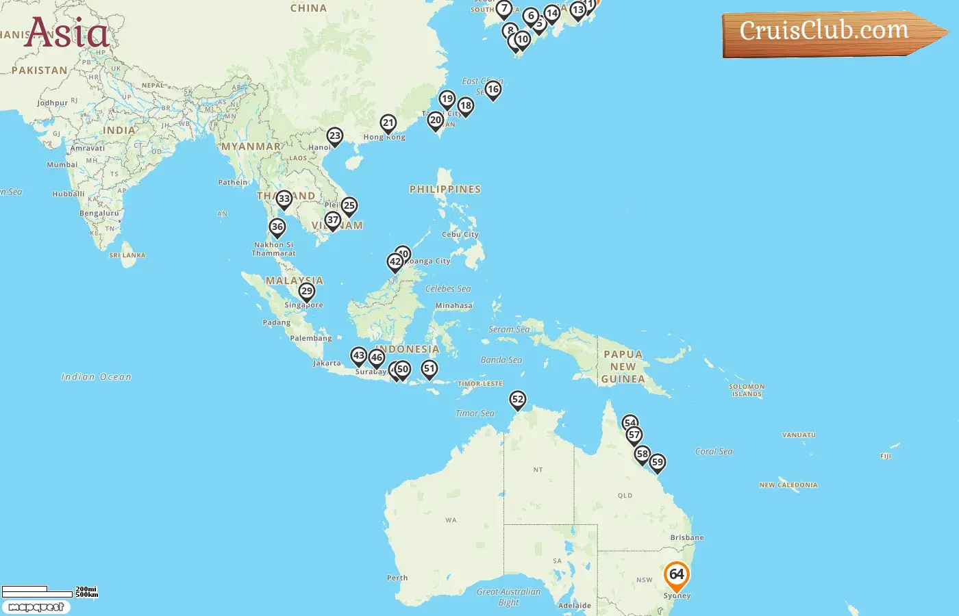 Asia Cruise aboard Seven Seas Explorer - Tokyo to Sydney: Japan, South Korea, Taiwan, Hong Kong, Vietnam, Singapore, Thailand, Malaysia, Brunei Darussalam, Indonesia, and Australia
