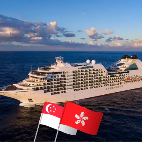 Cruzeiro pela Ásia de Singapura a Hong Kong a bordo do navio Seabourn Encore com visitas a Singapura, Tailândia, Camboja, Vietnã e Hong Kong por 15 dias