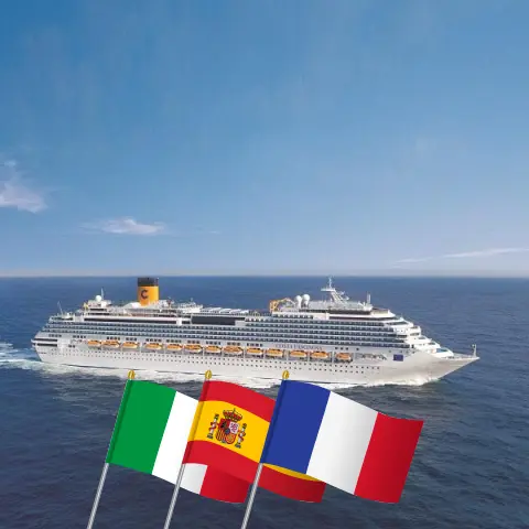 Croisière en Méditerranée au départ de Savone à bord du navire Costa Fascinosa avec des visites en Italie, en Espagne et en France pendant 4 jours