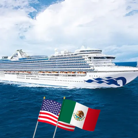 Crucero en México desde Los Ángeles a bordo del barco Emerald Princess con visitas a Estados Unidos y México por 8 días