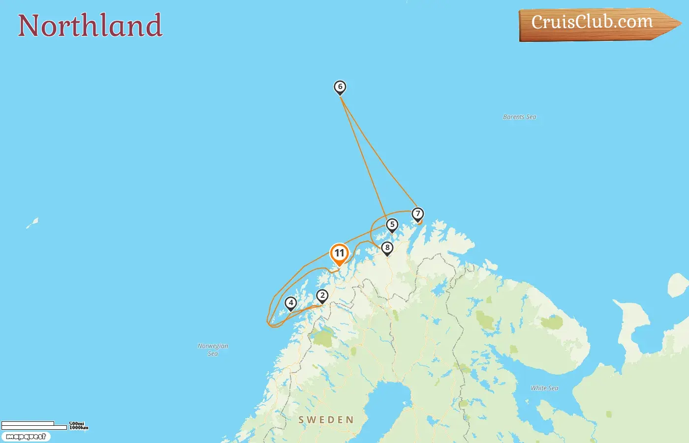 Le Bellot - Cruise in the Northland from Tromsø with visits to Norway for 11 days