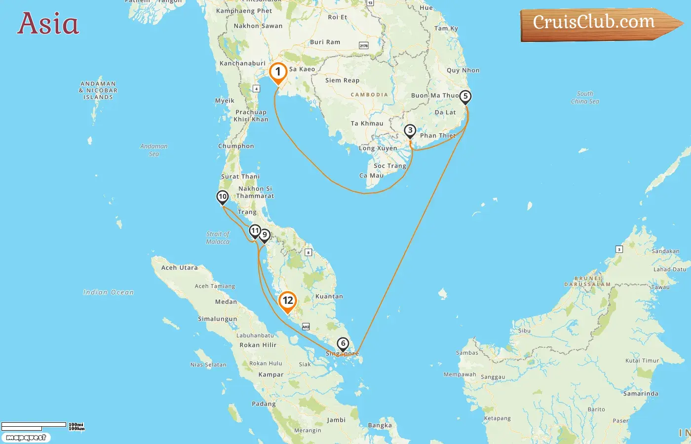 Asia Cruise: Laem Chabang to Port Klang aboard Norwegian Jewel