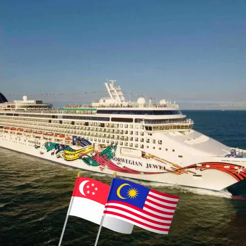 Kreuzfahrt in Asien von Singapur nach Laem Chabang an Bord des Schiffes Norwegian Jewel mit Besuchen in Singapur, Malaysia, Thailand und Vietnam für 12 Tage