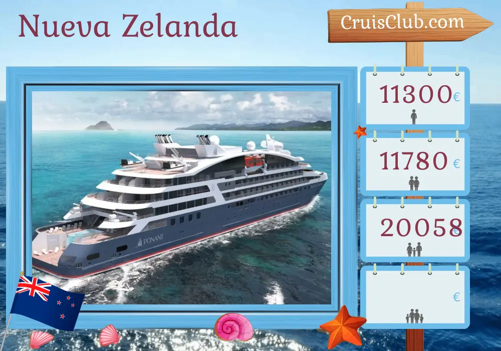 Crucero en Nueva Zelanda de Wellington a Dunedin a bordo del barco Le Lapérouse con visitas a Nueva Zelanda durante 8 días