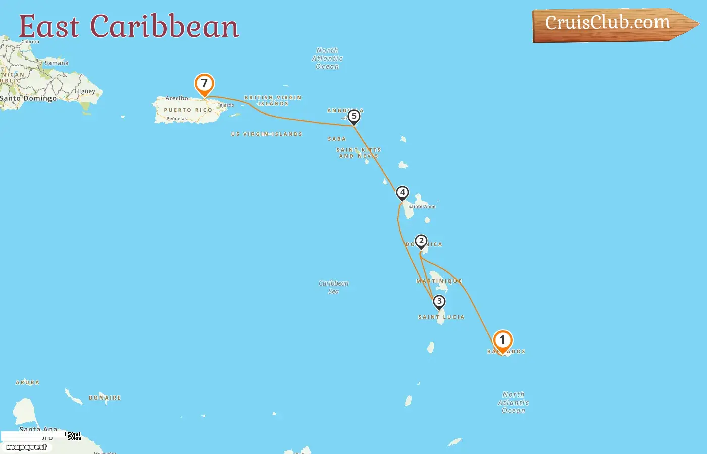 EXPLORA I East Caribbean Cruise - Bridgetown to San Juan