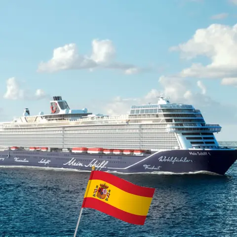 Cruzeiro nas Ilhas Canárias de Las Palmas a bordo do navio Mein Schiff 1 com visitas à Espanha e ao Senegal por 15 dias