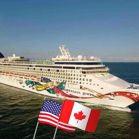 Cruzeiro no Alasca de Seward / Anchorage para Vancouver a bordo do navio Norwegian Jewel com visitas aos Estados Unidos e Canadá por 8 dias