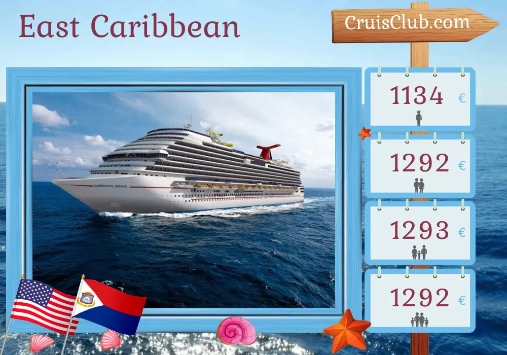 Cruise in the East Caribbean from Miami aboard Carnival Magic