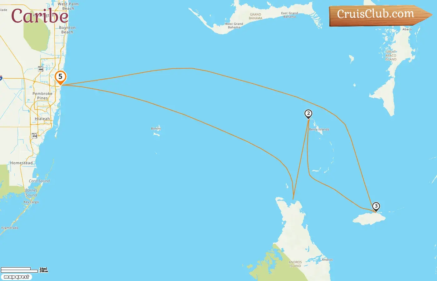 Crucero por el Caribe desde Fort Lauderdale a bordo del barco Liberty of the Seas con visitas a Estados Unidos y Bahamas por 5 días