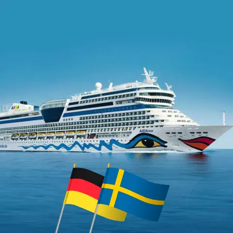Kreuzfahrt in der Ostsee ab Warnemünde an Bord des Schiffes AIDAmar mit Besuchen in Deutschland und Schweden für 5 Tage