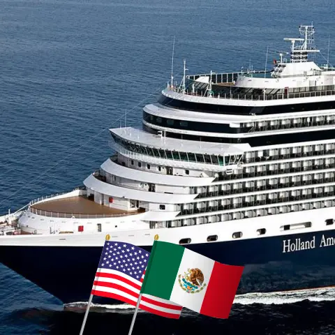 Cruzeiro no Caribe a partir de Fort Lauderdale a bordo do navio Eurodam com visitas aos EUA, Bahamas, Jamaica, Ilhas Cayman e México por 8 dias