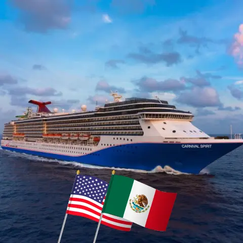 Cruzeiro no Caribe Ocidental de Mobile a bordo do navio Carnival Spirit com visitas aos EUA, Belize e México por 7 dias