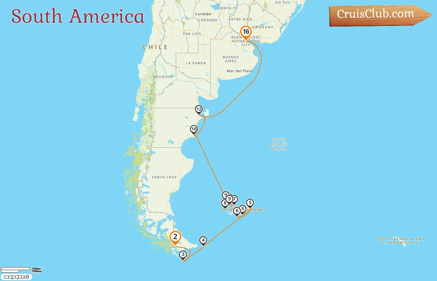 South America Cruise Aboard L`Austral: Ushuaia to Buenos Aires