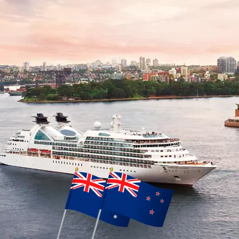 Cruzeiro na Nova Zelândia de Sydney a Auckland a bordo do navio Seabourn Odyssey com visitas à Austrália e à Nova Zelândia por 16 dias