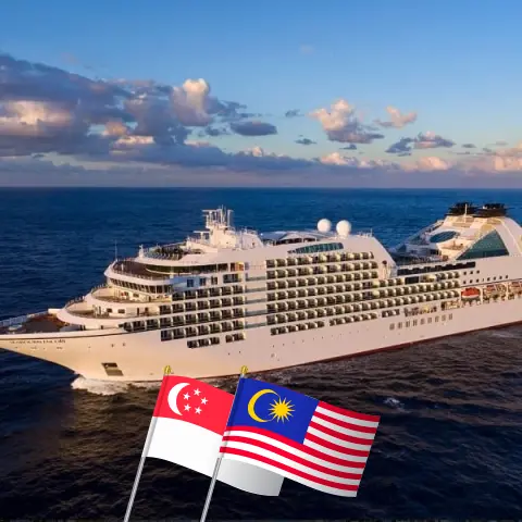 Cruzeiro na Ásia de Singapura a Dubai a bordo do navio Seabourn Encore com visitas a Singapura, Malásia, Tailândia, Sri Lanka, Índia, Omã, Qatar e Emirados Árabes Unidos por 19 dias