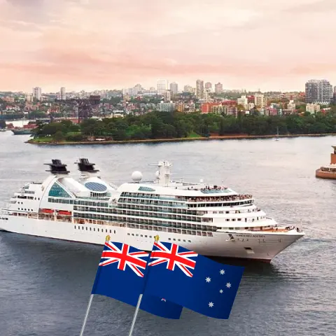 Cruzeiro na Nova Zelândia de Auckland a Sydney a bordo do navio Seabourn Odyssey com visitas à Nova Zelândia e Austrália por 16 dias