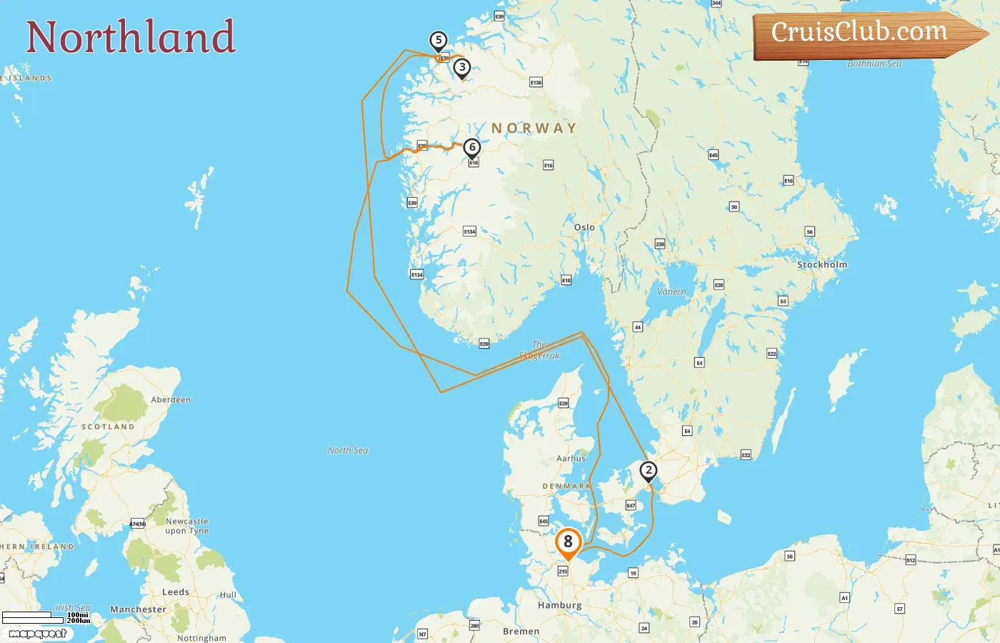 Northland Cruise from Kiel aboard MSC Euribia ship