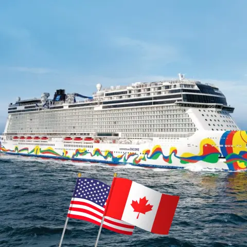 Kreuzfahrt in Alaska ab Seattle an Bord des Schiffes Norwegian Encore mit Besuchen in den USA und Kanada für 8 Tage