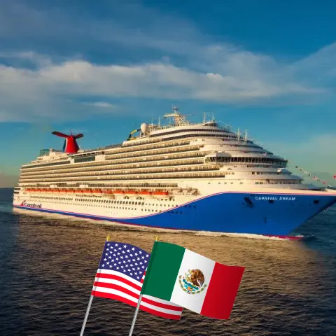 Cruzeiro no Caribe Ocidental saindo de Galveston a bordo do navio Carnival Dream com visitas aos Estados Unidos, México e Honduras por 7 dias