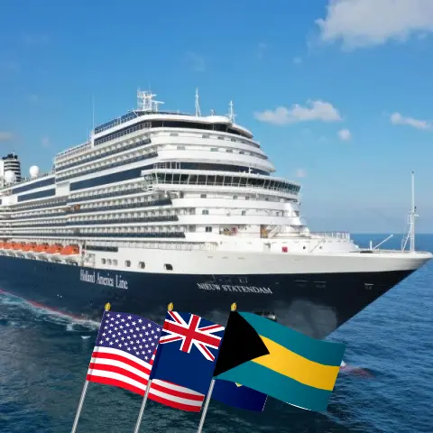 Круиз в западном Карибском море из Форт-Лодердейла на судне Nieuw Statendam с посещениями США, Пуэрто-Рико и Багамы на 8 дней