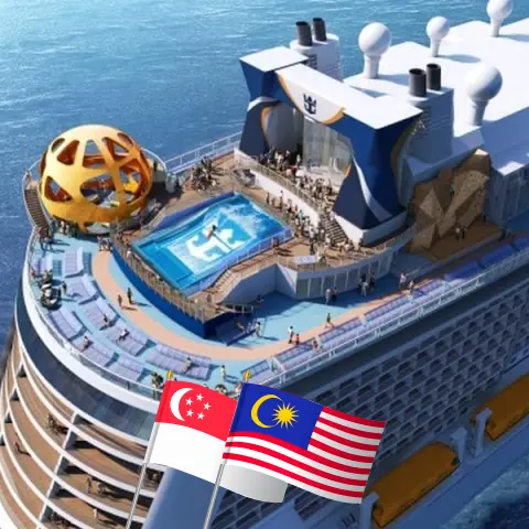 Cruzeiro na Ásia a partir de Singapura a bordo do navio Spectrum of the Seas com visitas a Singapura, Malásia e Tailândia por 5 dias