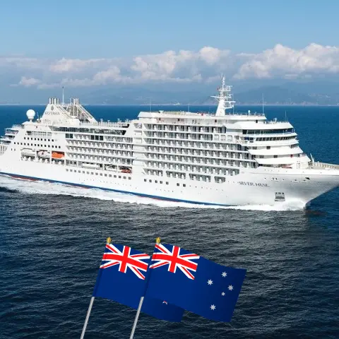 Cruzeiro na Nova Zelândia de Auckland a Sydney a bordo do navio Silver Muse com visitas à Nova Zelândia e Austrália por 15 dias