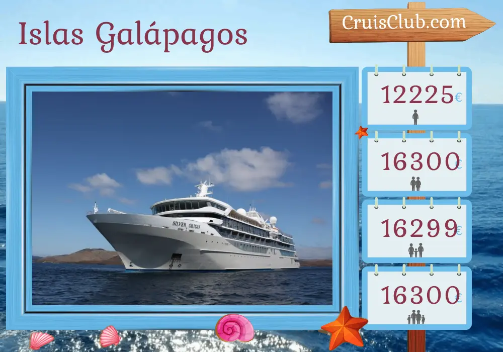 Crucero en Galápagos desde Puerto Baquerizo a bordo del barco Silver Origin con visitas a Ecuador y Panamá durante 8 días