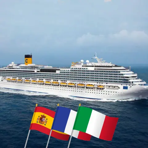 Croisière en Méditerranée au départ de Barcelone à bord du navire Costa Pacifica avec des visites en Espagne, en France et en Italie pendant 5 jours