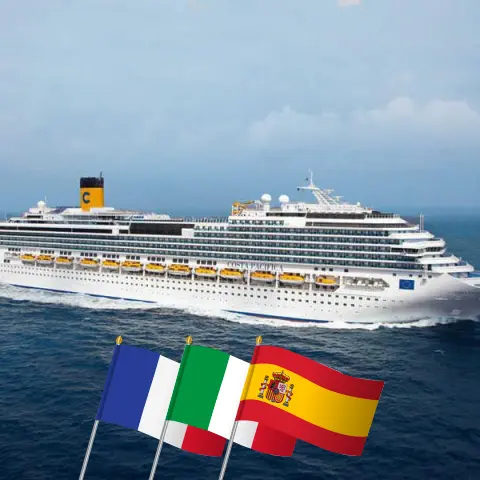 Crucero por el Mediterráneo desde Marsella a bordo del barco Costa Pacifica con visitas a Francia, Italia y España durante 5 días