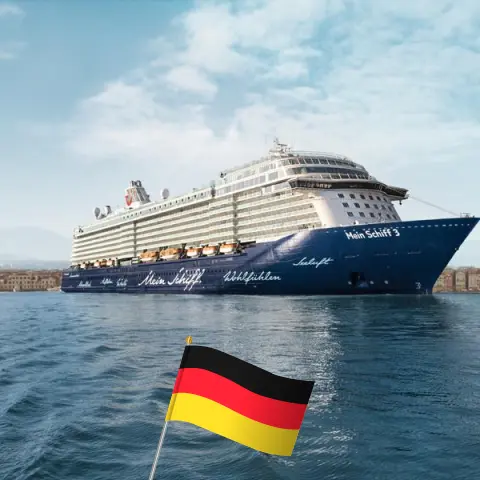 Kreuzfahrt in den Britischen Inseln ab Bremerhaven an Bord des Schiffes Mein Schiff 3 mit Besuchen in Deutschland für 11 Tage