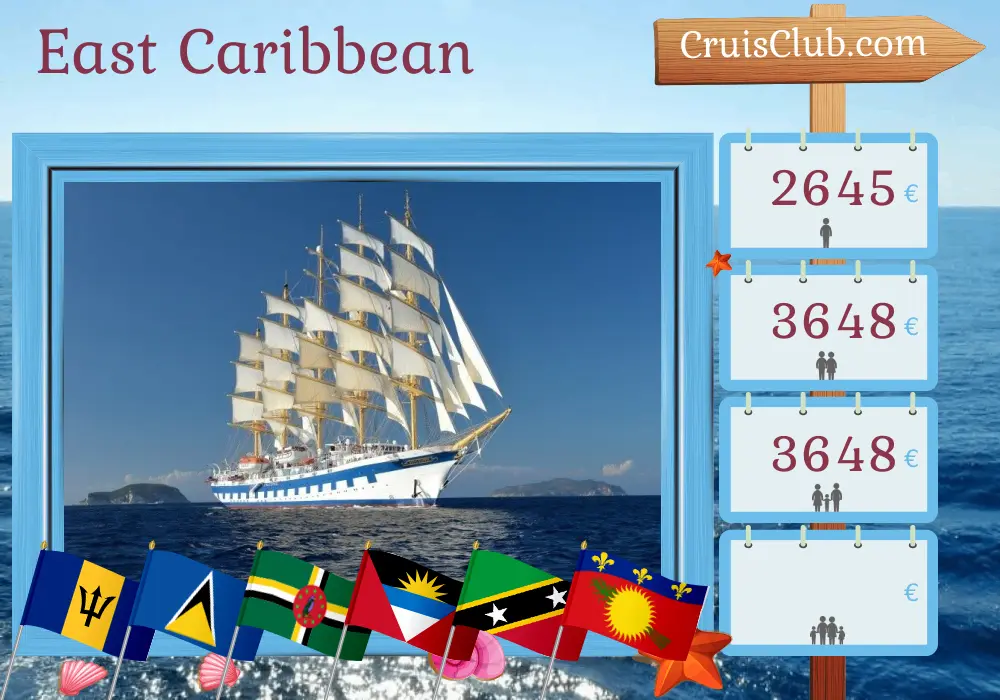 East Caribbean Cruise on Royal Clipper