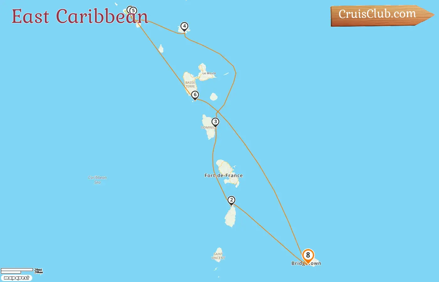 East Caribbean Cruise on Royal Clipper