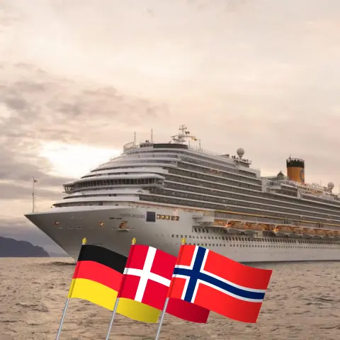 Crucero por el norte desde Kiel a bordo del Costa Diadema con visitas a Alemania, Dinamarca y Noruega durante 8 días