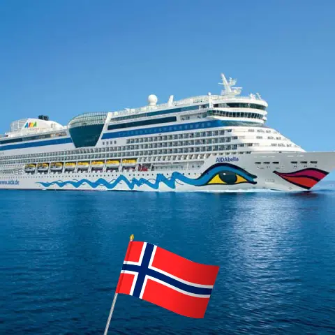 Kreuzfahrt im Norden von Kiel an Bord des Schiffes AIDAbella mit Besuchen in Norwegen für 15 Tage