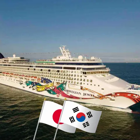 Cruce en el este de Asia desde Yokohama a Tokio a bordo del Norwegian Jewel con visitas a Japón y Corea del Sur durante 11 días