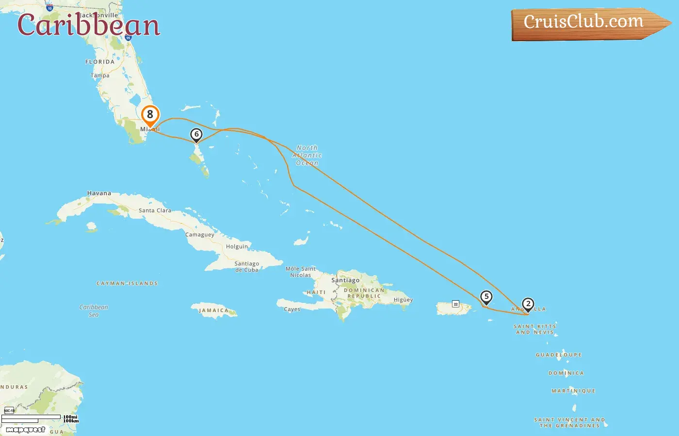 Caribbean Cruise from Miami aboard Icon of the Seas with visits to USA and Bahamas for 8 days