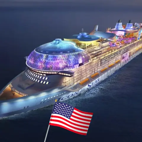 Croisière dans les Caraïbes au départ de Miami à bord du navire Icon of the Seas avec des visites aux États-Unis et aux Bahamas pendant 8 jours