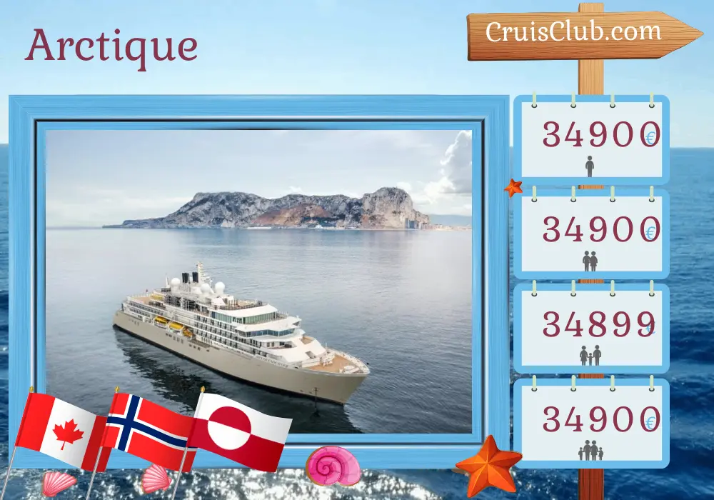 Croisière dans l`Arctique de Churchill à Kangerlussuaq à bord du navire Silver Endeavour avec des visites au Canada, en Norvège et au Groenland pendant 15 jours