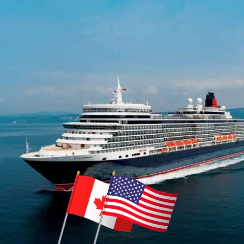 Cruzeiro no Alasca de Vancouver a San Francisco a bordo do navio Queen Elizabeth com visitas ao Canadá e EUA por 14 dias