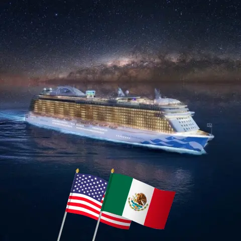 Crucero por el Caribe Occidental desde Fort Lauderdale a bordo del barco Enchanted Princess con visitas a Estados Unidos, México, Honduras y Belice durante 8 días