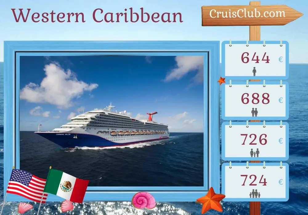 Carnival Valor cruise in the Western Caribbean