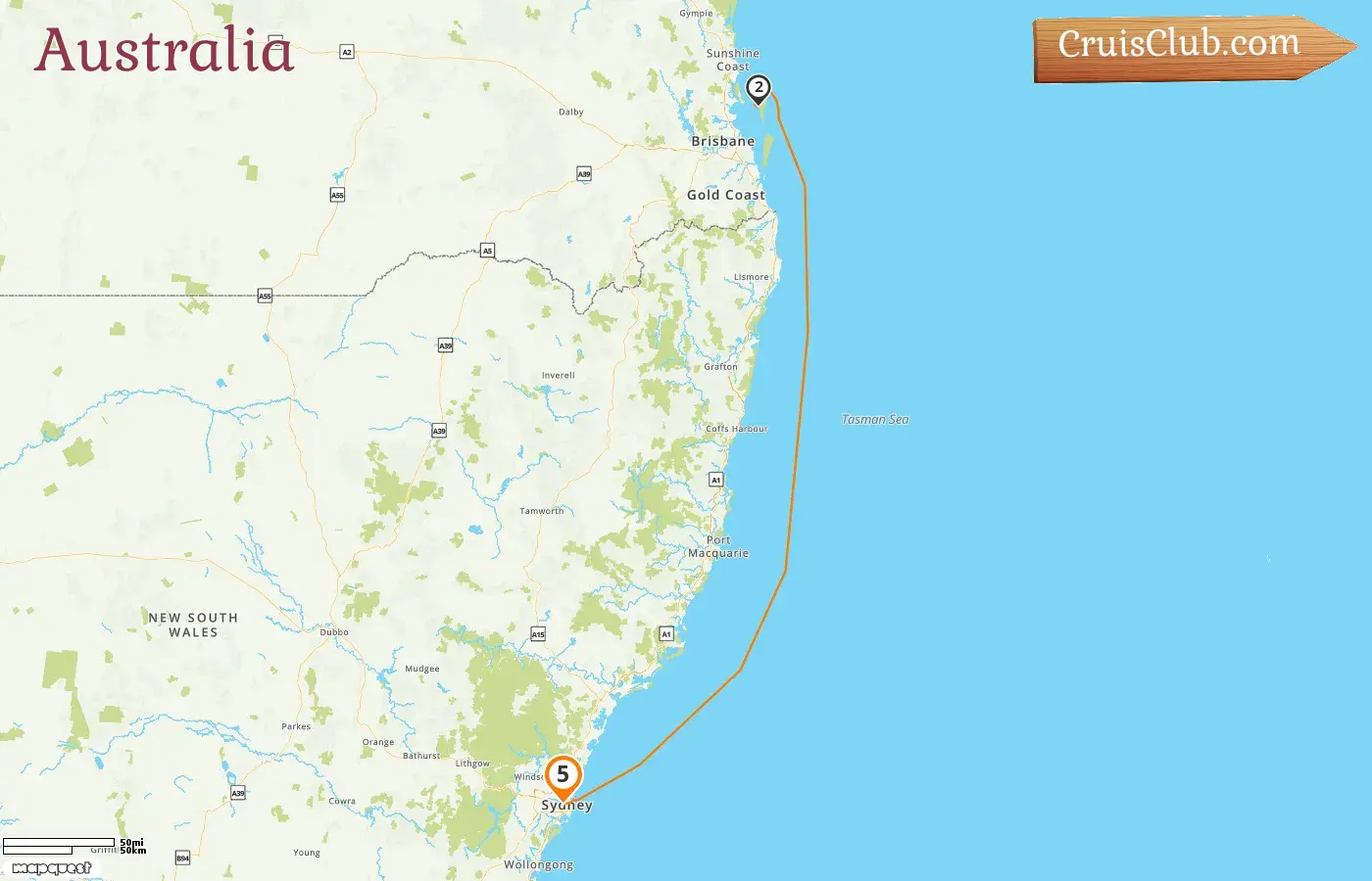 Cruise in the Australia from Sydney aboard Carnival Splendor ship with visits to Australia for 5 days