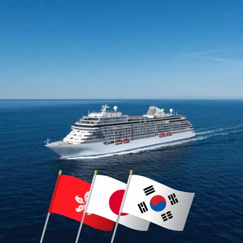 Cruzeiro no Leste Asiático de Hong Kong para Tóquio a bordo do navio Seven Seas Explorer com visitas a Hong Kong, Taiwan, Japão, China e Coreia do Sul por 15 dias