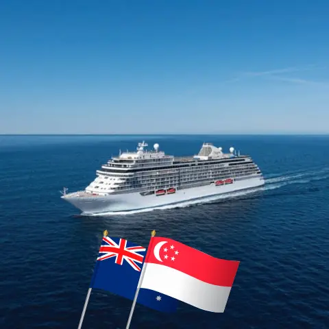 Cruzeiro na Ásia de Sydney a Singapura a bordo do navio Seven Seas Explorer com visitas à Austrália, Papua Nova Guiné, Indonésia e Singapura por 20 dias