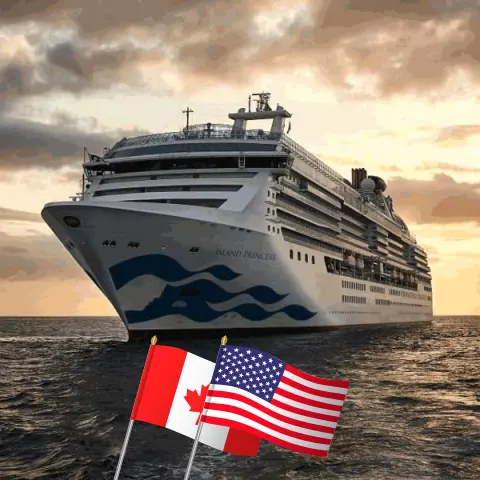 Kreuzfahrt in Alaska von Vancouver nach Anchorage an Bord des Schiffes Island Princess mit Besuchen in Kanada und den USA für 8 Tage
