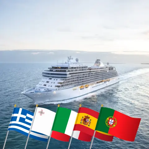 Круиз по Средиземноморью из Пирея в Лиссабон на борту судна Seven Seas Splendor с посещением Греции, Мальты, Италии, Туниса, Испании и Португалии на 11 дней